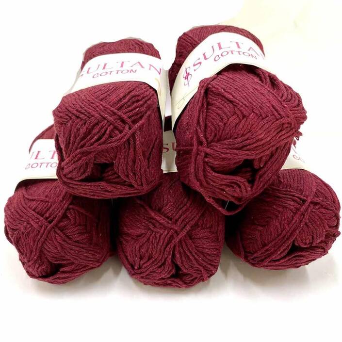 Sultan Cotton Amigurumi İpi Bordo ( 5 Adet ) - 1
