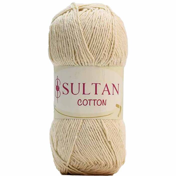 Sultan Cotton Amigurumi İpi No:01 Ekru ( 100 Gr ) Krem - 1