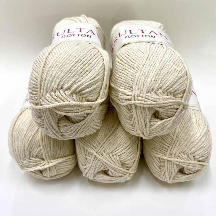 Sultan Cotton Amigurumi İpi Ekru Krem ( 5 Adet ) - 1