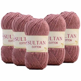 ( 5 Adet ) Sultan Cotton Amigurumi İpi No:09 Gül Kurusu - Sultan