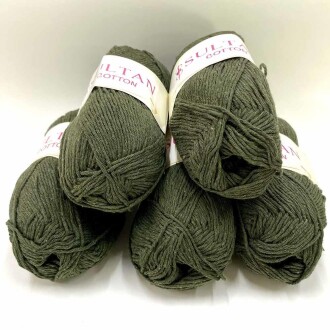 Sultan Cotton Amigurumi İpi Haki Yeşil ( 5 Adet ) - Orivyum