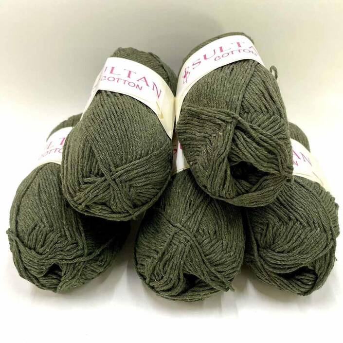 Sultan Cotton Amigurumi İpi Haki Yeşil ( 5 Adet ) - 1