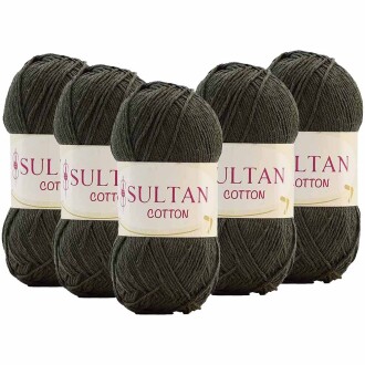 ( 5 Adet ) Sultan Cotton Amigurumi İpi No:30 Haki Yeşil - Sultan