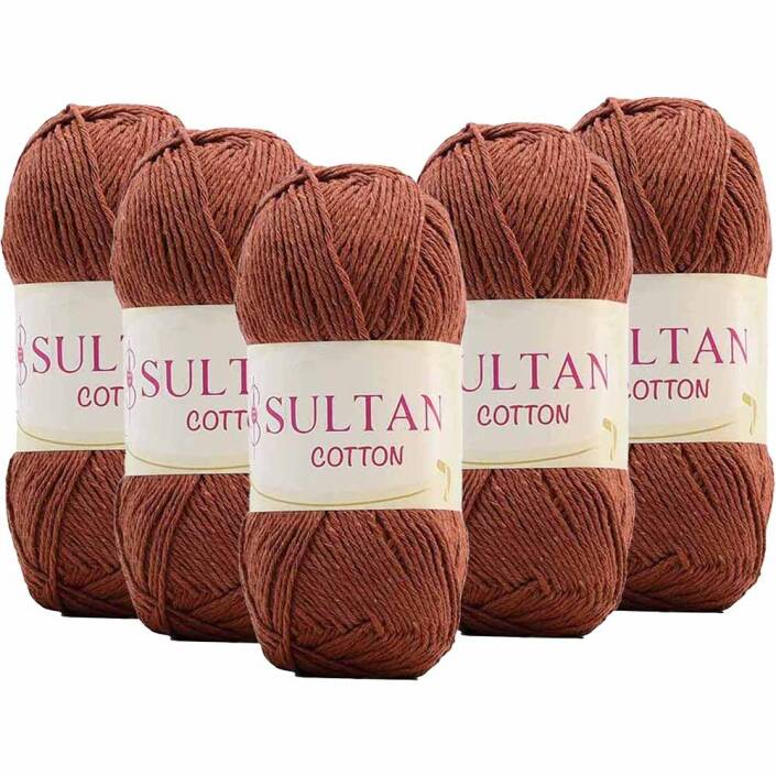 ( 5 Adet ) Sultan Cotton Amigurumi No:24 İpi Kiremit - 1