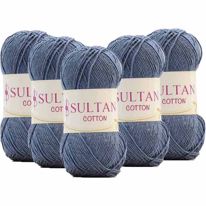 ( 5 Adet ) Sultan Cotton Amigurumi İpi No:18 Kot Mavi - 1