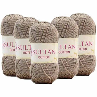 ( 5 Adet ) Sultan Cotton Amigurumi İpi No:04 Koyu Bej - Sultan