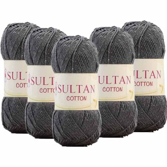 ( 5 Adet ) Sultan Cotton Amigurumi İpi No:06 Koyu Gri - Sultan