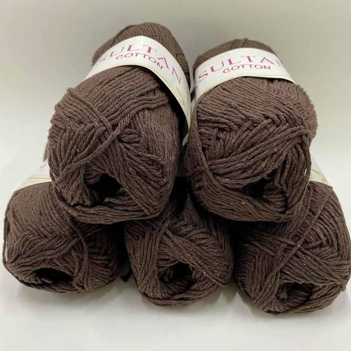 Sultan Cotton Amigurumi İpi Koyu Kahve ( 5 Adet ) - 1