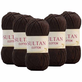 ( 5 Adet ) Sultan Cotton Amigurumi İpi No:31 Koyu Kahve - Sultan