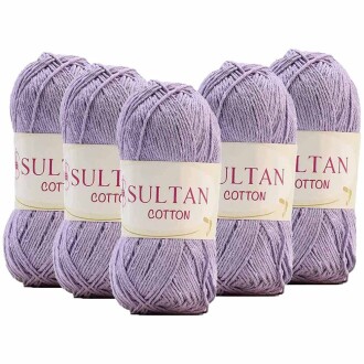 ( 5 Adet ) Sultan Cotton Amigurumi İpi No:12 Lila - Sultan