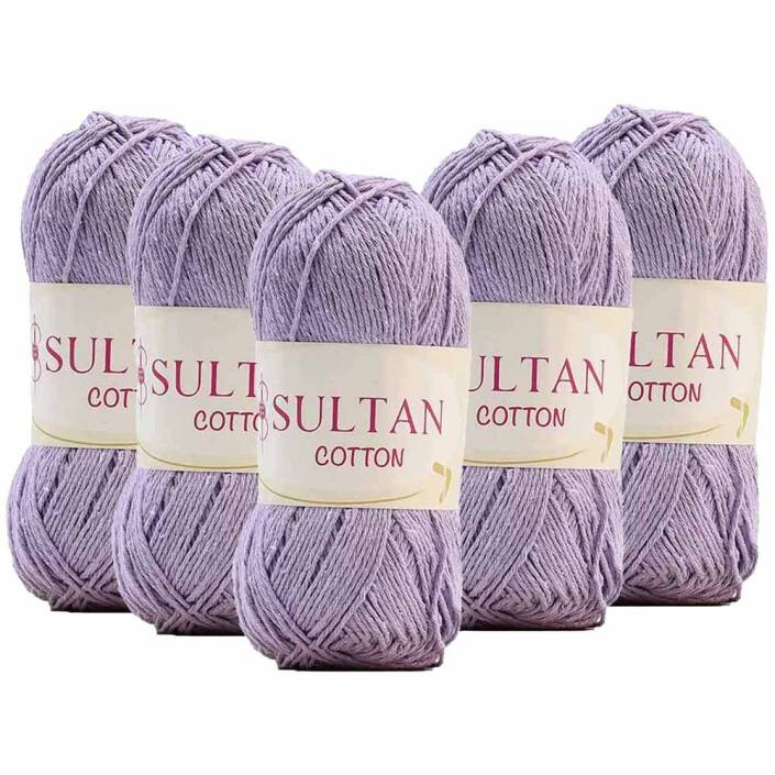 ( 5 Adet ) Sultan Cotton Amigurumi İpi No:12 Lila - 1