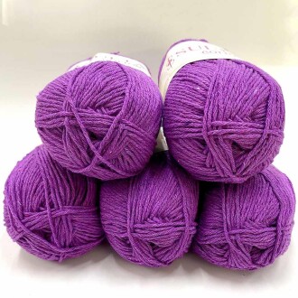 ( 5 Adet ) Sultan Cotton Amigurumi İpi No:34 Mor - Sultan