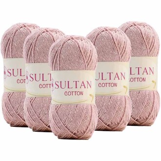 ( 5 Adet ) Sultan Cotton Amigurumi İpi No:07 Pudra - Sultan
