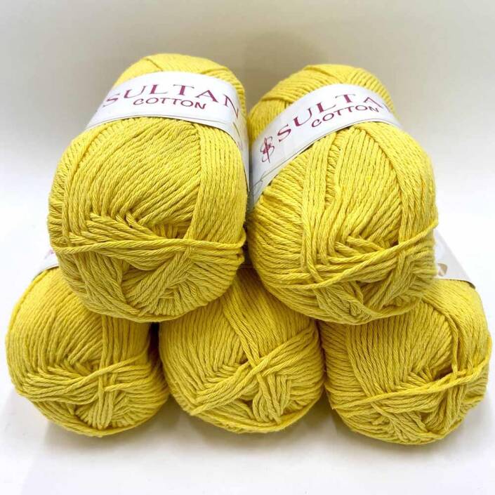 ( 5 Adet ) Sultan Cotton Amigurumi İpi No:20 Sarı - 1