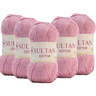 ( 5 Adet ) Sultan Cotton Amigurumi İpi No:08 Şeker Pembe - Sultan