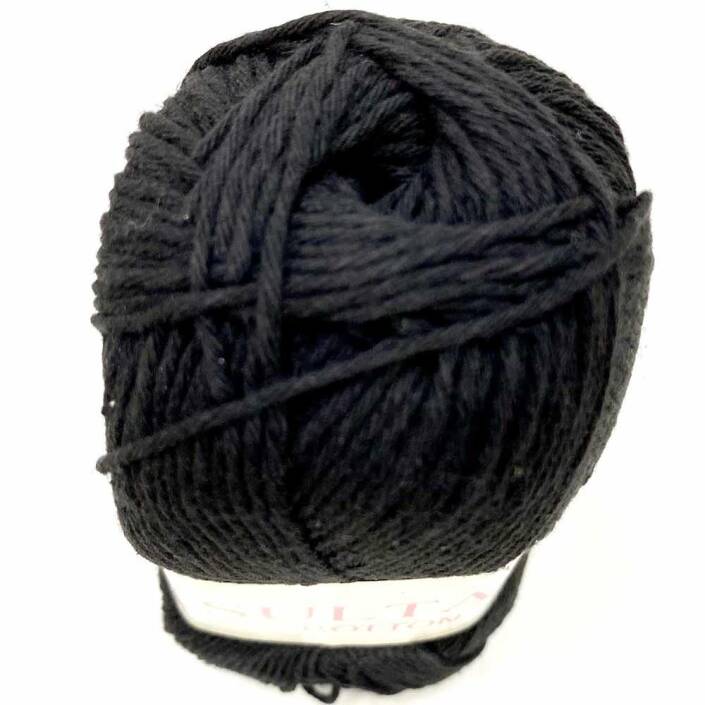 Sultan Cotton Amigurumi İpi No:32 Siyah ( 100 Gr ) - 2