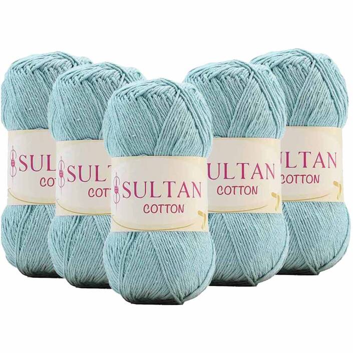 ( 5 Adet ) Sultan Cotton Amigurumi İpi No:14 Su Yeşili - 1