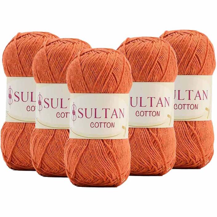 ( 5 Adet ) Sultan Cotton Amigurumi İpi No:23 Turuncu - 1