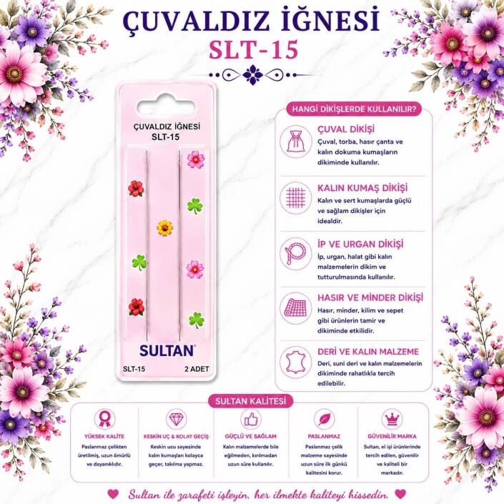 Sultan Çuvaldız İğnesi SLT-15 - 1