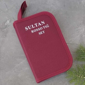 Sultan Cüzdanlı Kırmızı Rosso Tığ Seti ( 9 Tığ Ve Makas ) - 2