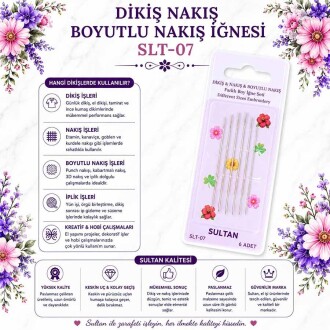 Sultan Dikiş Nakış Boyutlu İğne SLT-7 - Sultan