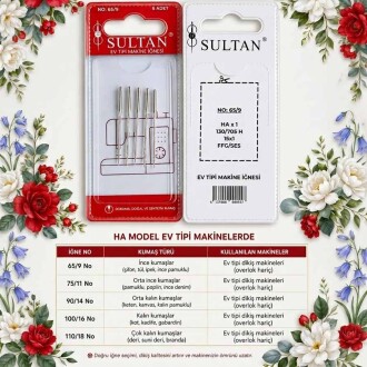 Sultan Ev Tipi Dikiş & Nakış Makinası İğnesi HA 100/16 - Sultan