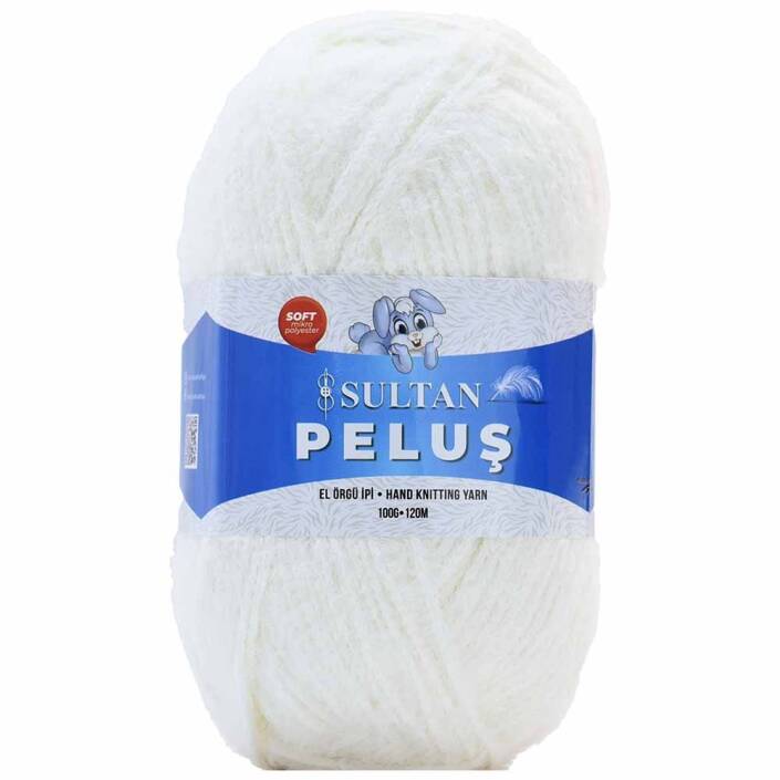 Sultan Peluş Kürk İp 2262 Ekru ( 100 Gram ) - 1