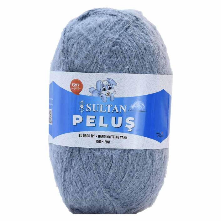 Sultan Peluş Kürk İp 2282 Mavi ( 100 Gram ) - 1