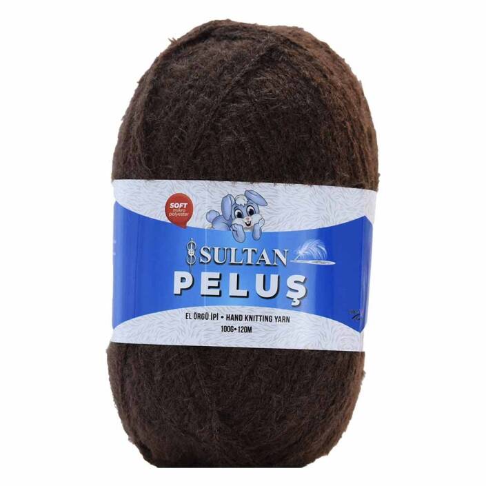 Sultan Peluş Kürk İp 2287 Kahverengi ( 100 Gram ) - 1