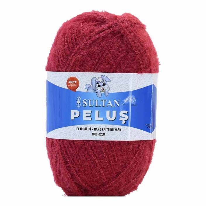 Sultan Peluş Kürk İp 2289 Kırmızı ( 100 Gram ) - 1