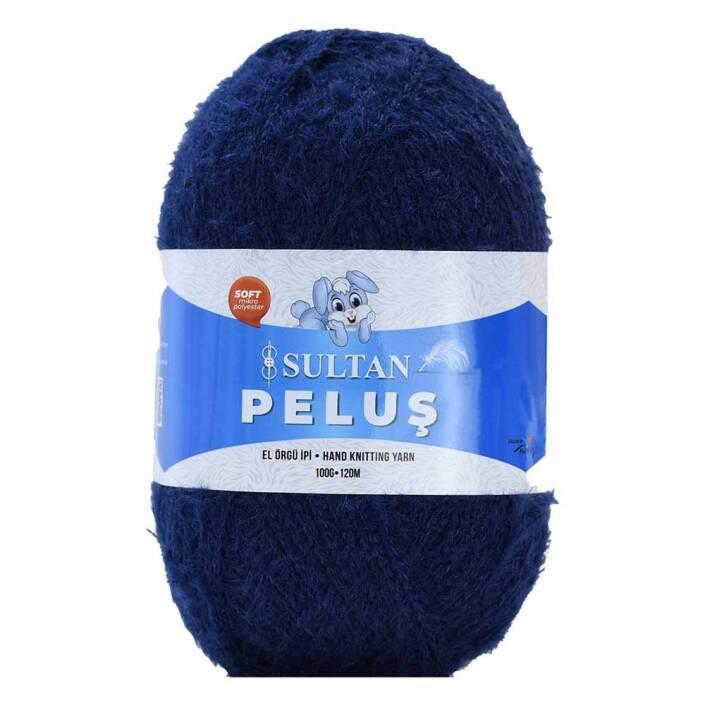 Sultan Peluş Kürk İp 2300 Lacivert ( 100 Gram ) - 1