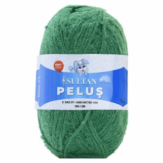 Sultan Peluş Kürki İp 2298 Benetten Yeşil ( 100 Gram ) - SULTAN