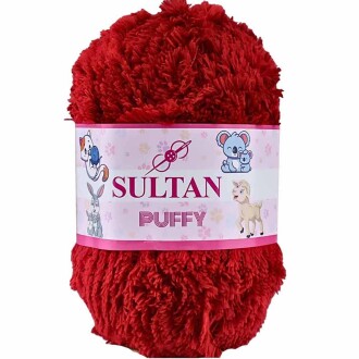 Sultan Puffy 1220 Koyu Kırmızı ( 100 Gr ) - Sultan