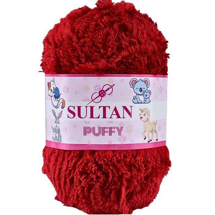 Sultan Puffy 1220 Koyu Kırmızı ( 100 Gr ) - 1