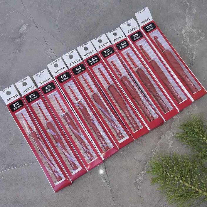 Sultan Rosso Silikon Saplı Tığ ( 1 Adet ) Red Kırmızı - 3