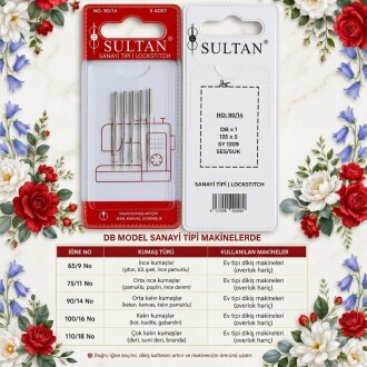 Sultan Sanayi Tipi Dikiş & Nakış Makinası İğnesi DB 90/14 - Sultan
