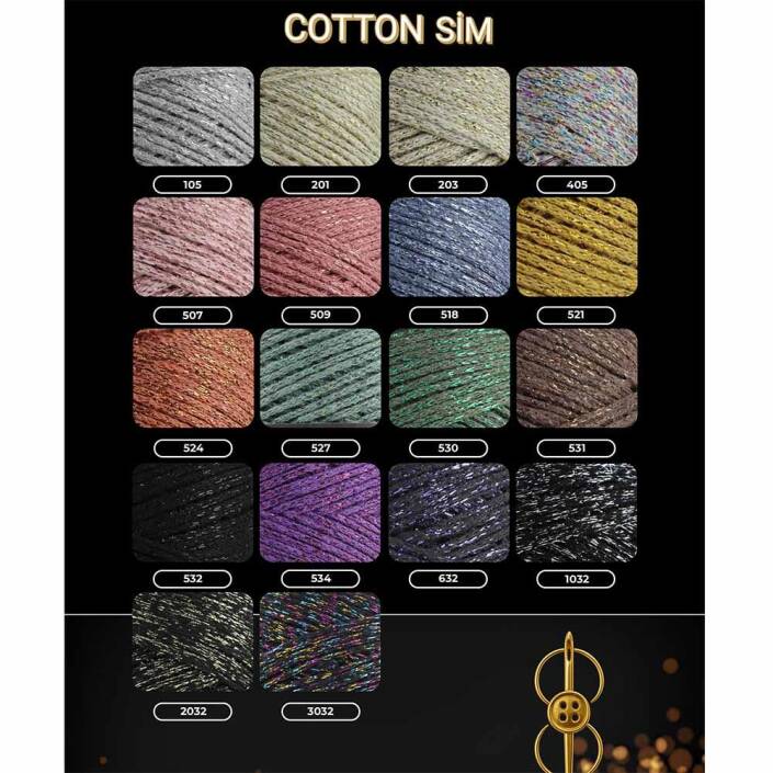 Sultan Simli Pamuk Makrome ( Cotton Sim ) 105 Gri - 2
