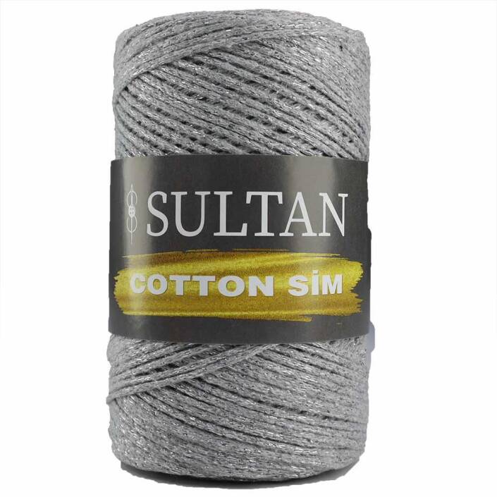 Sultan Simli Pamuk Makrome ( Cotton Sim ) 105 Gri - 1