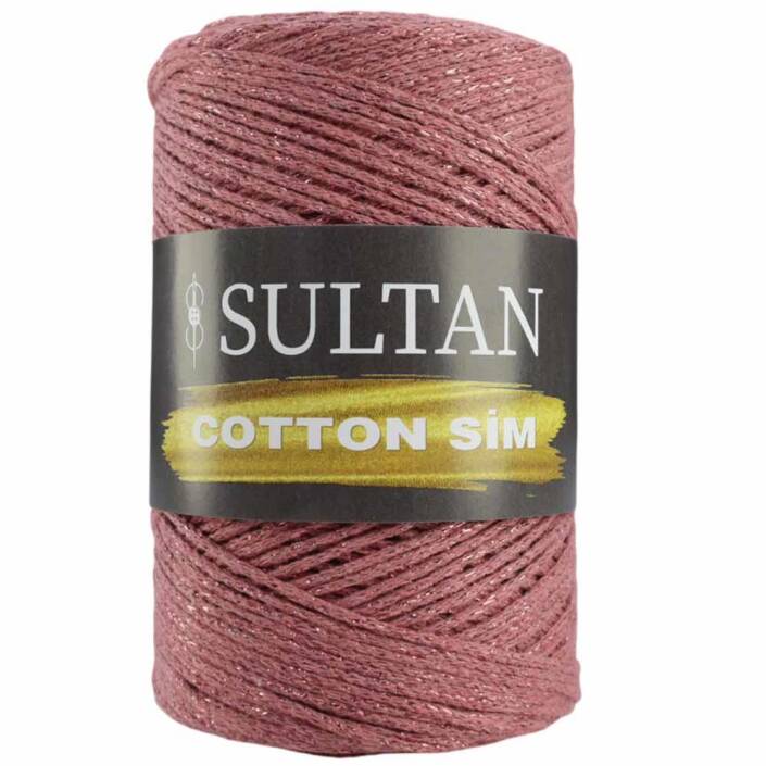 Sultan Simli Pamuk Makrome ( Cotton Sim ) 509 Gül kurusu - 1