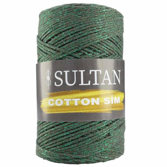 Sultan Simli Pamuk Makrome ( Cotton Sim ) 530 Yeşil - 1