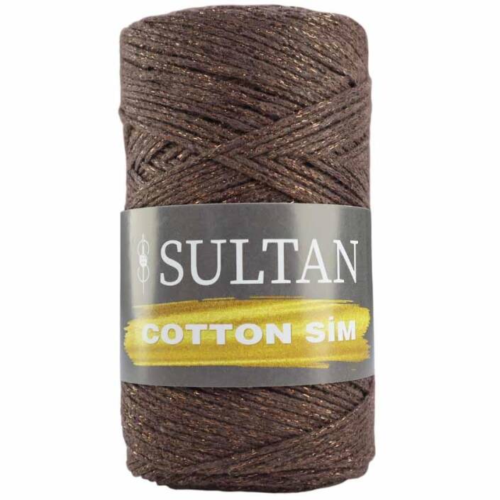 Sultan Simli Pamuk Makrome ( Cotton Sim ) 531 Kahve - 1