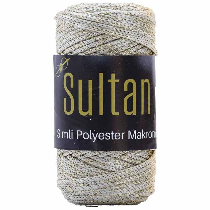 Sultan Simli Polyester Makrome NO:3 ( 100 Gram ) 2016 Krem - 1