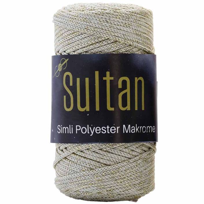 Sultan Simli Polyester Makrome NO:3 ( 100 Gram ) 2017 Krem - 1