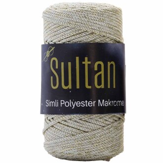 Sultan Simli Polyester Makrome NO:3 ( 100 Gram ) 2017 Krem - Sultan