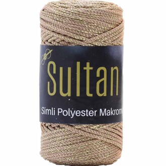 Sultan Simli Polyester Makrome NO:3 ( 100 Gram ) 2031 Bej - Sultan