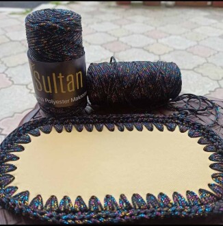 Sultan Simli Polyester Makrome NO:3 ( 100 Gram ) 2040 Bej - 3