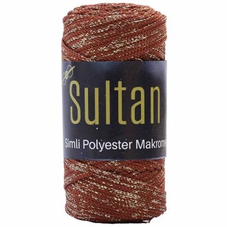 Sultan Simli Polyester Makrome NO:3 ( 100 Gram ) 2118 Kiremit - Sultan