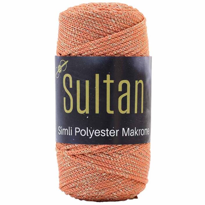 Sultan Simli Polyester Makrome NO:3 ( 100 Gram ) 2120 Turuncu - 1