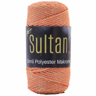 Sultan Simli Polyester Makrome NO:3 ( 100 Gram ) 2120 Turuncu - Sultan
