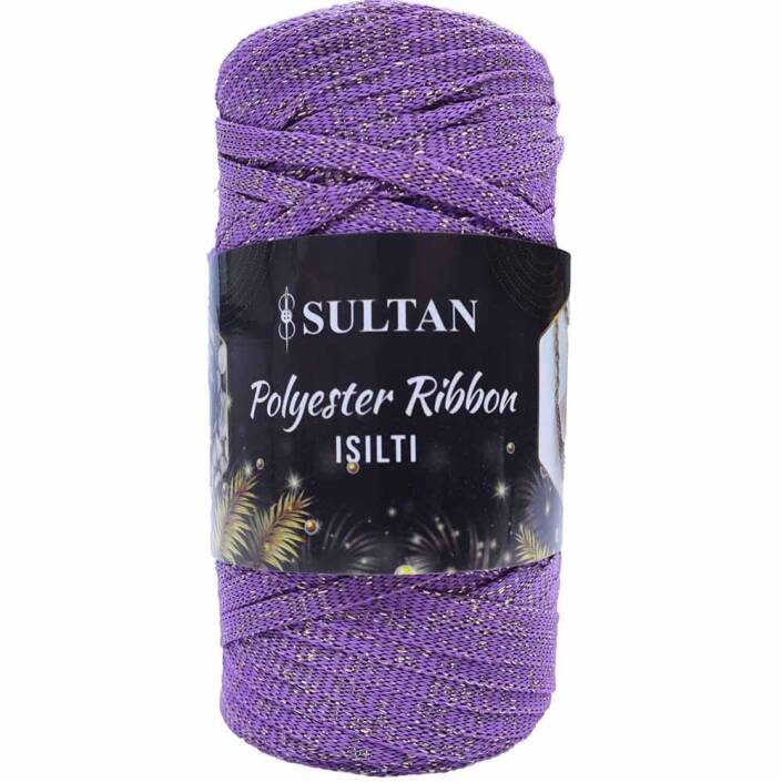 Sultan Simli Polyester Ribbon Işıltı ( 200 Gr ) 2625 Lila - 1
